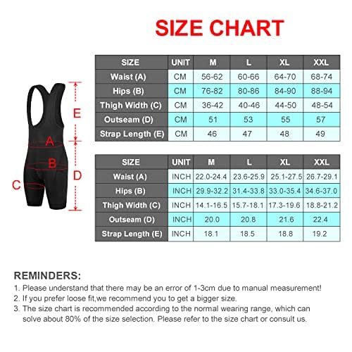 JEPOZRA Cycling Shorts Men's Bib Shorts Summer MTB Shorts With Seat Pad