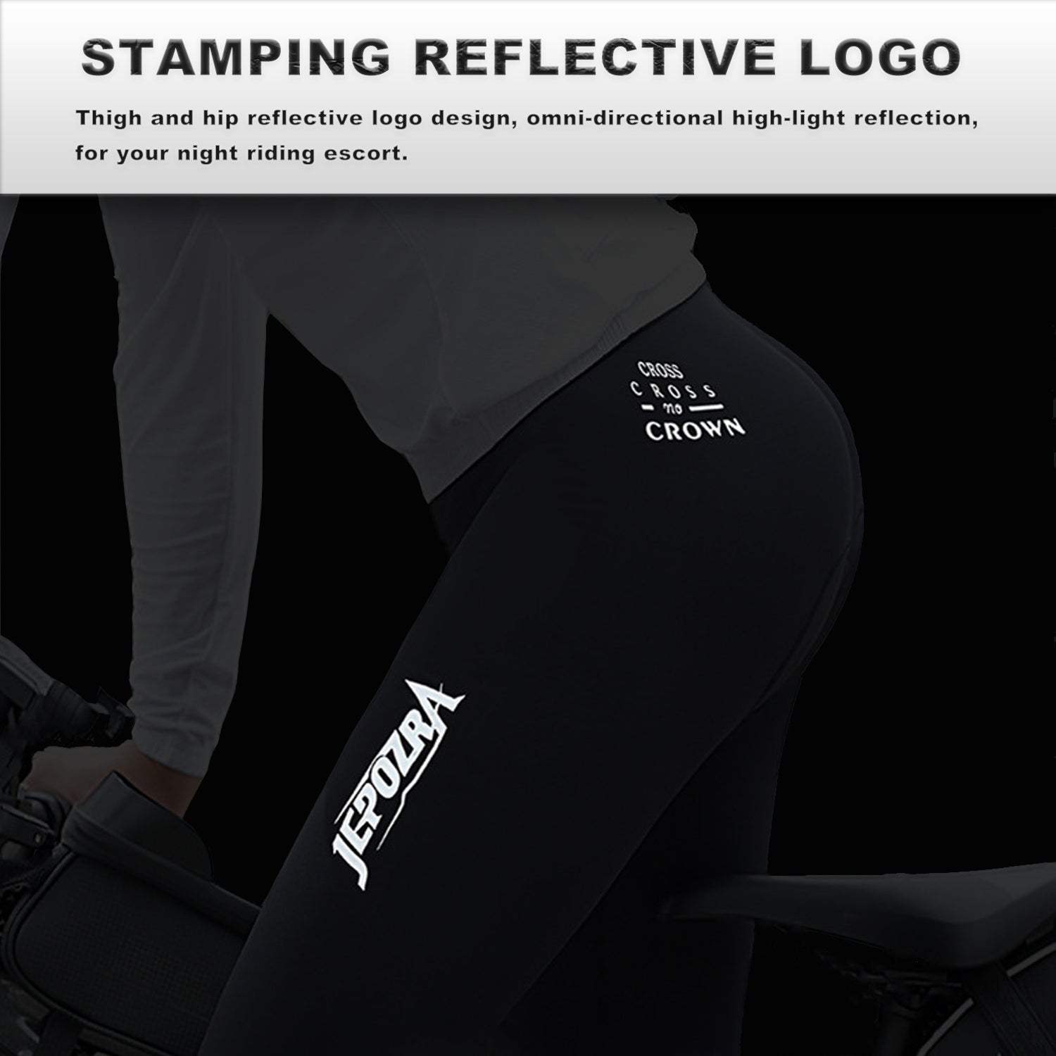 JEPOZRA Men's Bicycle Pants 4D Padded Road Cycling Tights MTB Leggings