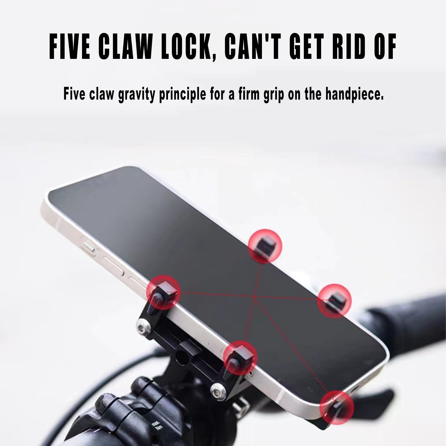 JEPOZRA Bike Phone Mount Motorcycle Phone Mount Bicycle Handlebars