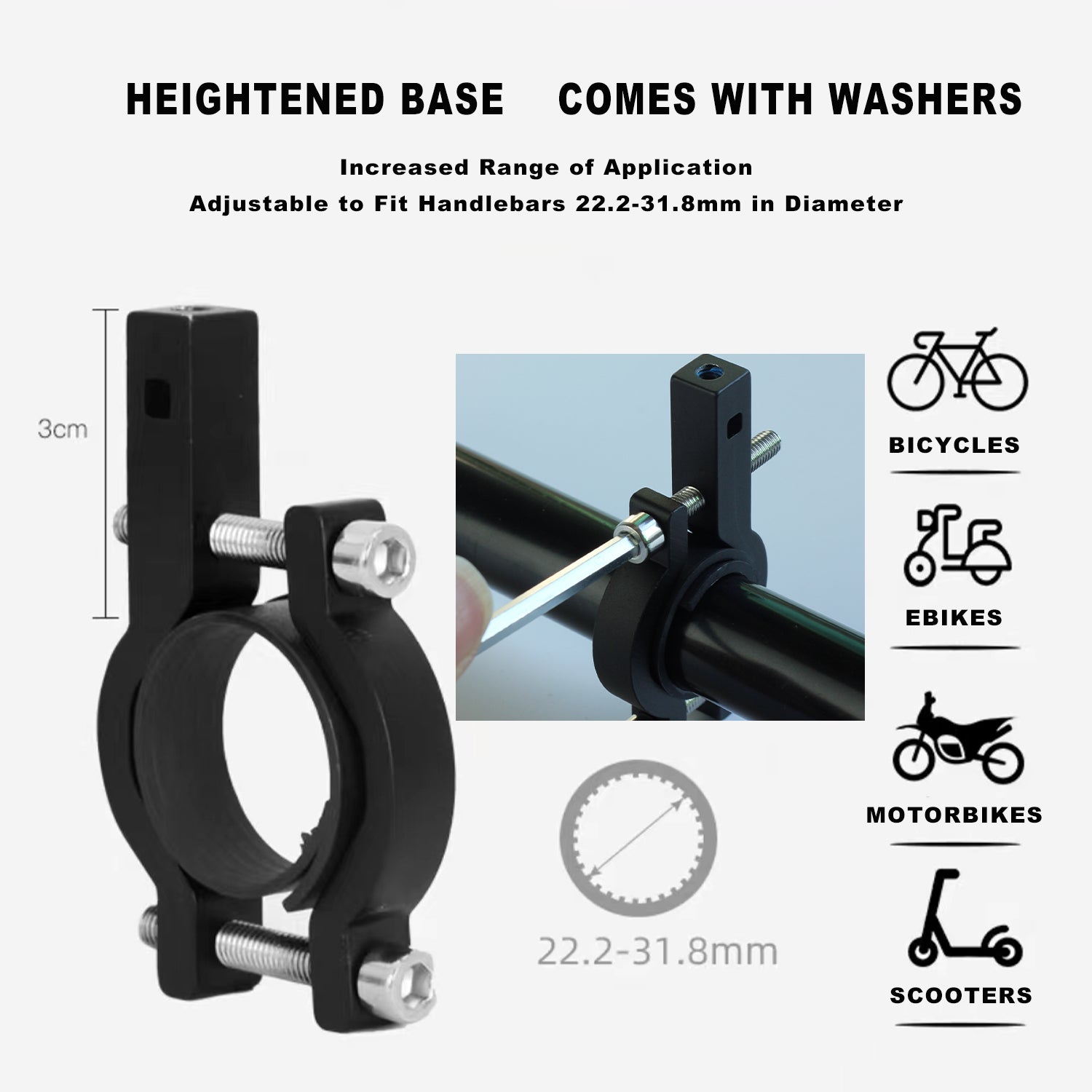 JEPOZRA Bike Phone Mount Motorcycle Phone Mount Bicycle Handlebars